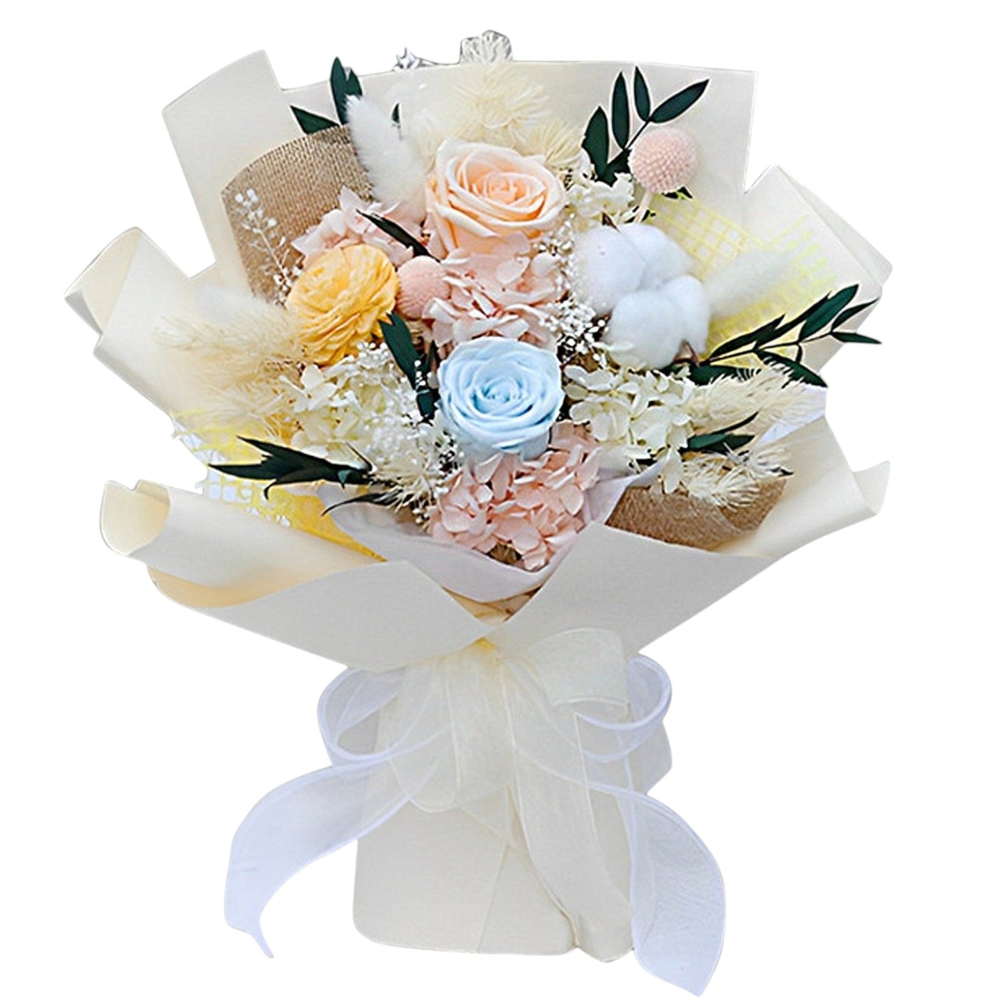 Pastel Mix Rose Artificial Flower Bouquet SS51221-49 (1PC)