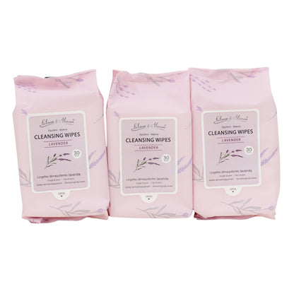 Lavender Cleansing Makeup Remover Wipes MIT008 (6PK)