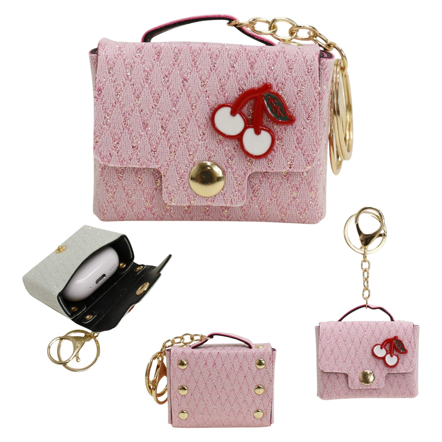 Cherry Air pods Case Bag Key Chain SS6305-22 (12PC)
