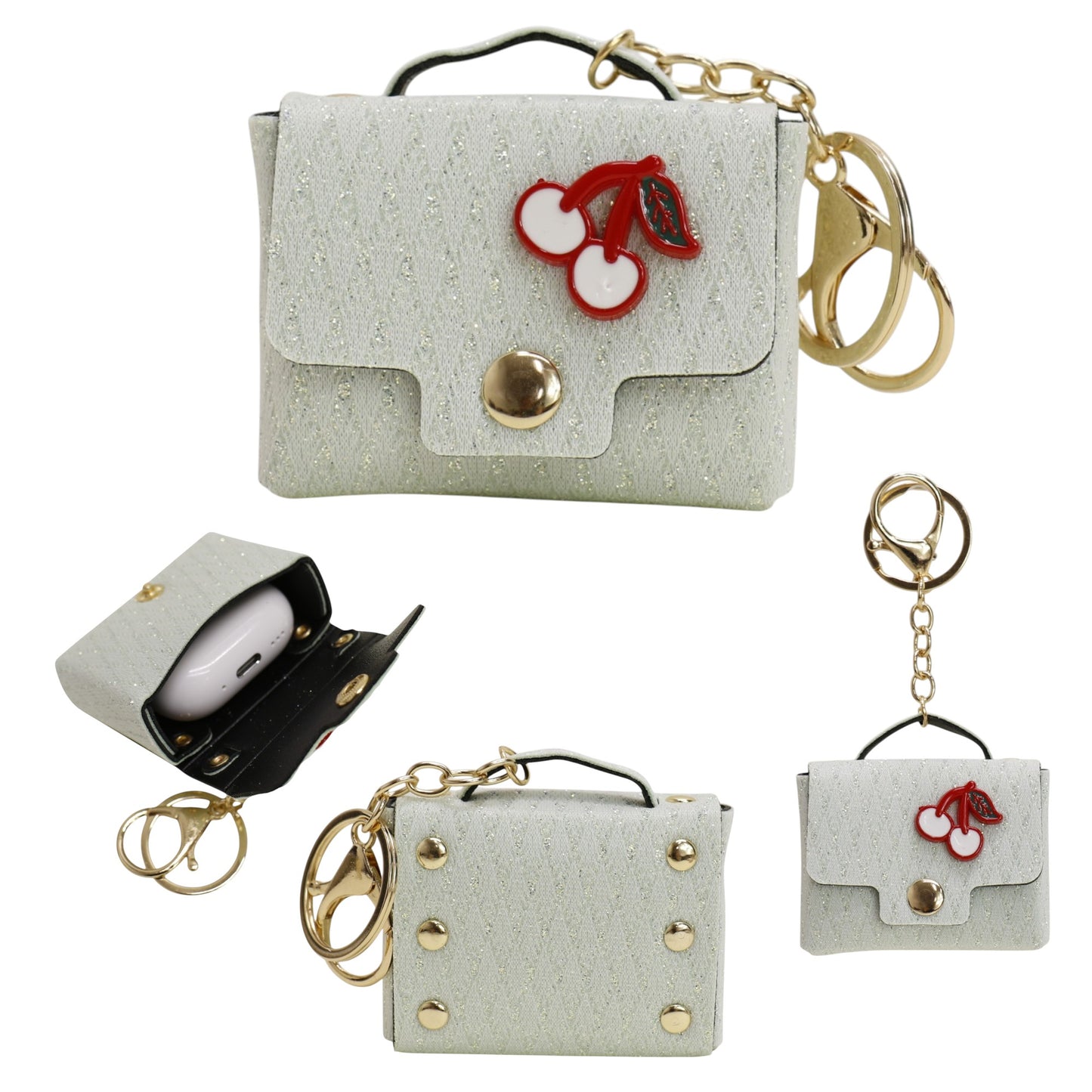 Cherry Air pods Case Bag Key Chain SS6305-22 (12PC)