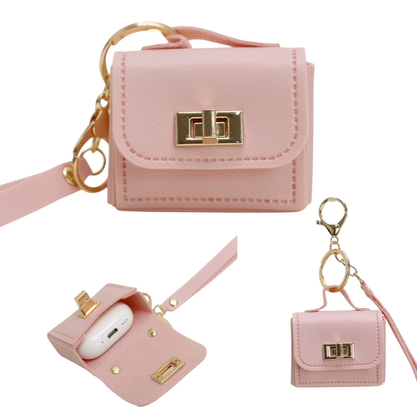 Elegance Air pods Case Bag Key Chain SS6305-8 (12PC)