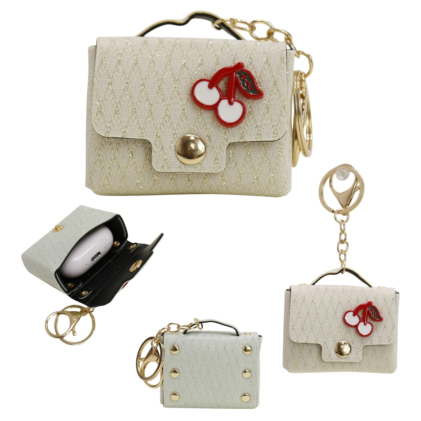 Cherry Air pods Case Bag Key Chain SS6305-22 (12PC)