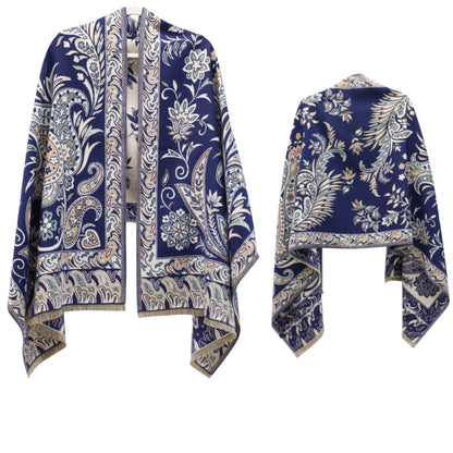 Cashmere Feel Winter Reversible Paisley Scarves SCF5726-51 (12PC)