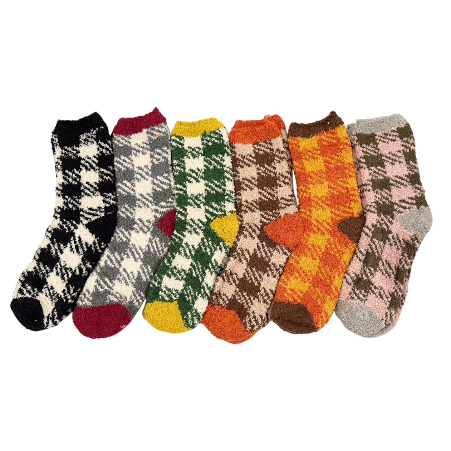 Winter Classic Check Pattern Socks SS5912-9 (12PC)