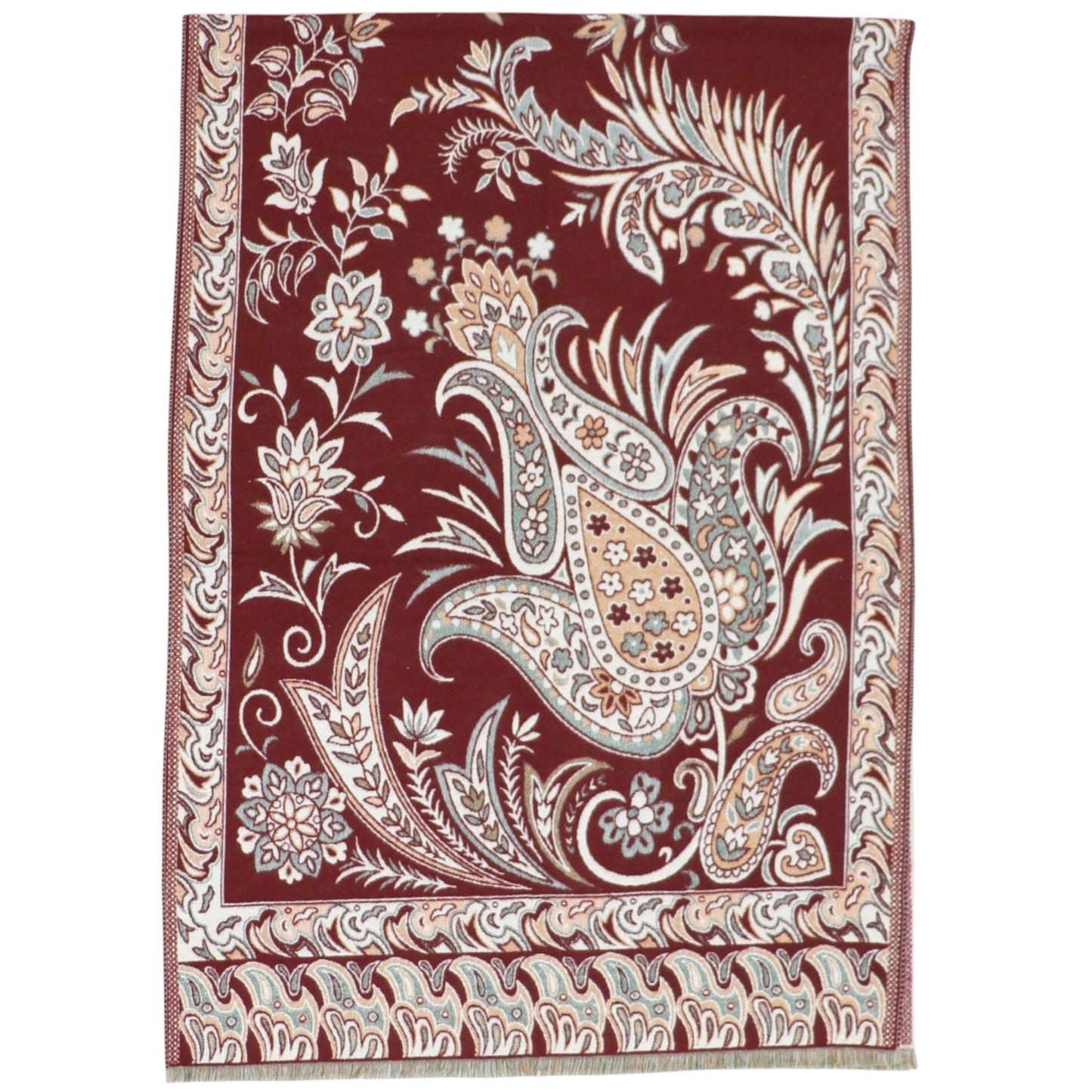 Cashmere Feel Winter Reversible Paisley Scarves SCF5726-51 (12PC)