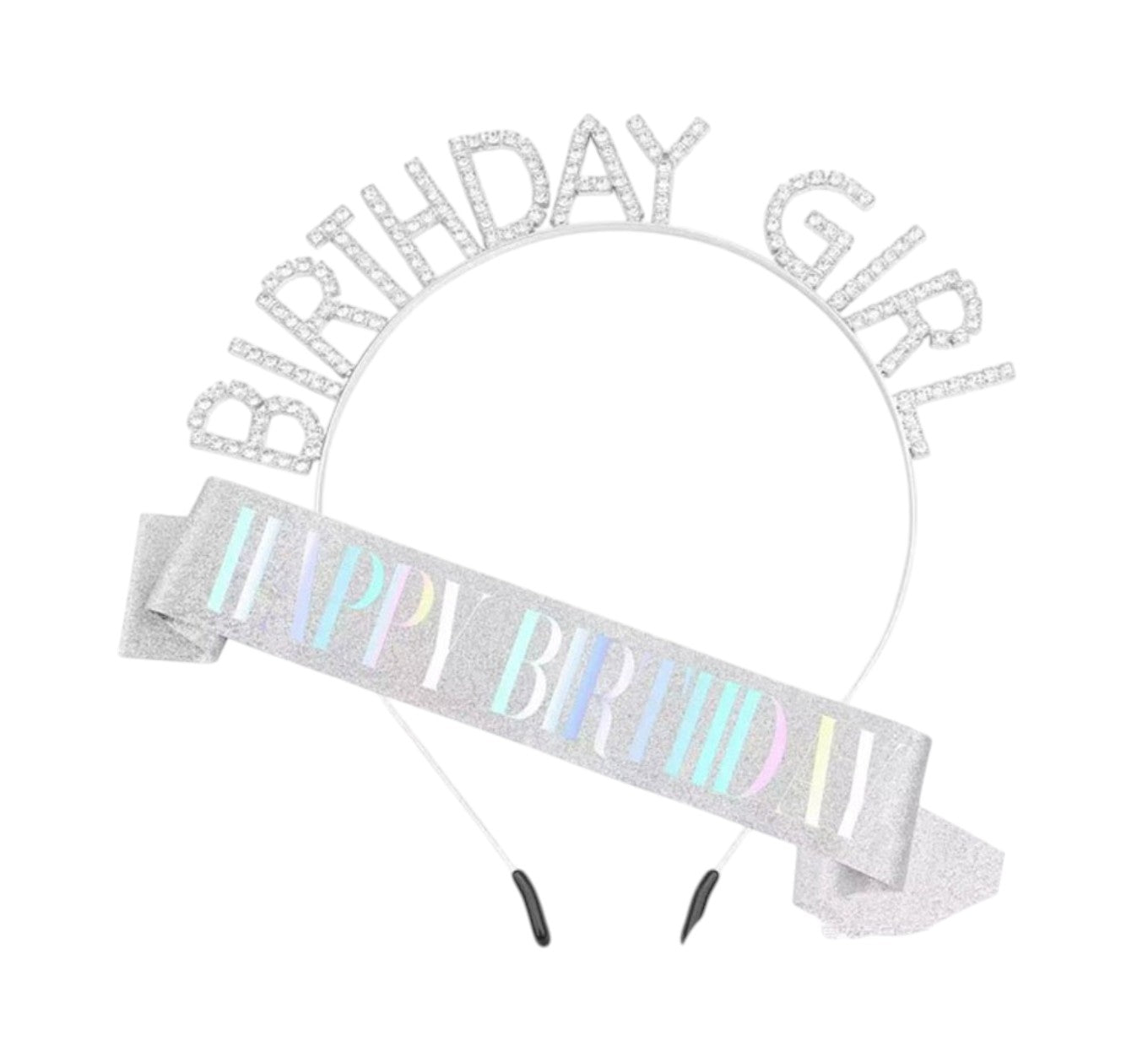 Happy Birthday Sash With Birthday Girl Tiara For Women HP5218-1 (3PC)