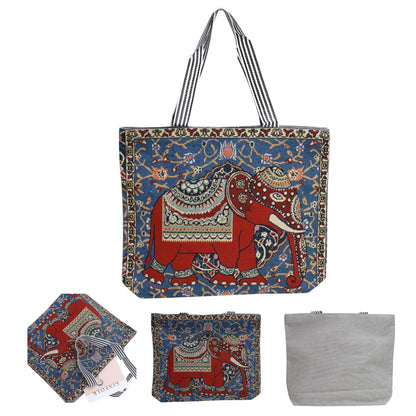 Elephant Embroidery Tote Bag BG315-7. (12PC)