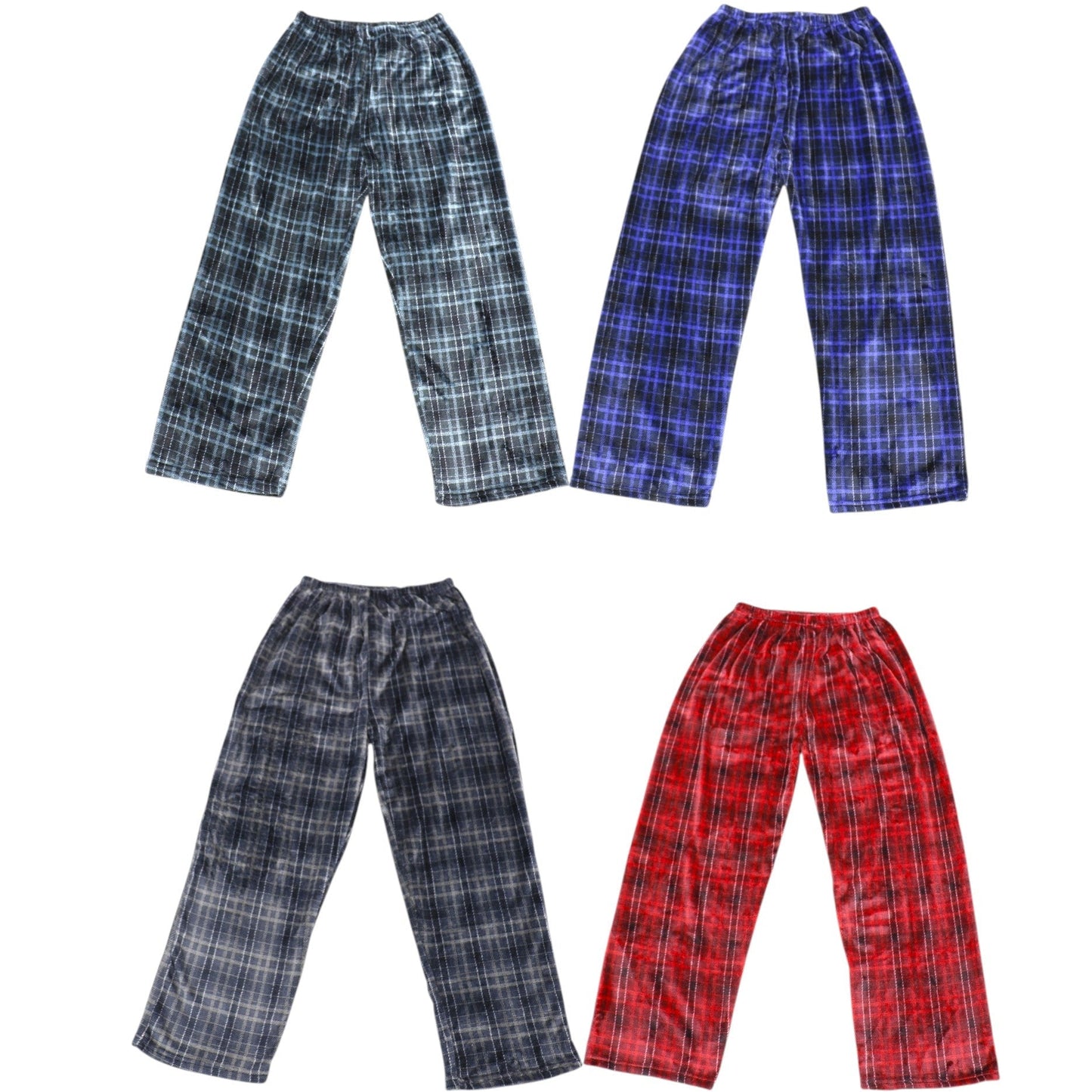 Unisex Check Patten Pajama PantsJP5810-3 (12PC)