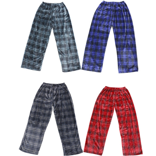 Unisex Check Patten Pajama PantsJP5810-3 (12PC)
