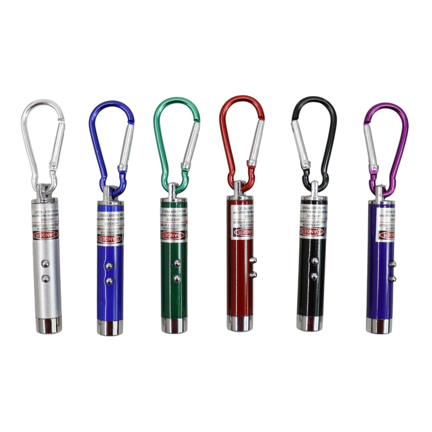 Mini Led Flashlights Laser Key Chain KC5909-2 (12PC)