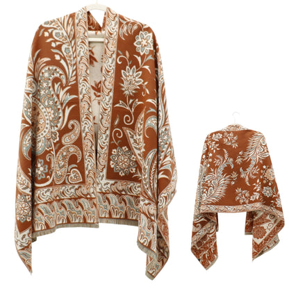 Cashmere Feel Winter Reversible Paisley Scarves SCF5726-51 (12PC)