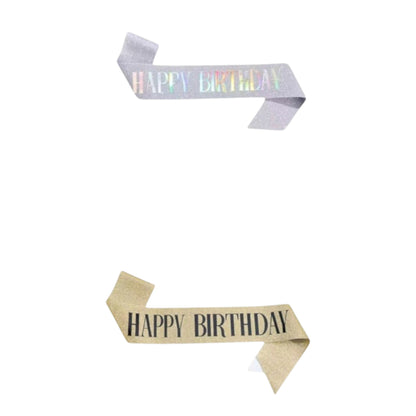 Happy Birthday Sash For Women SA5218-1 (12PC)