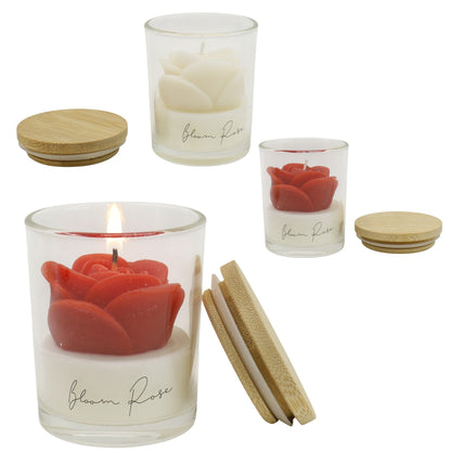 Rose Flower Fragrance Scented Candle SS51016-4 (2pc)