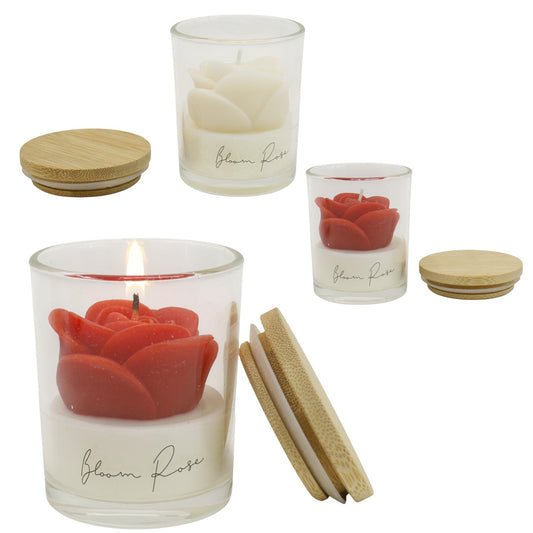 Rose Flower Fragrance Scented Candle SS51016-4 (2pc)