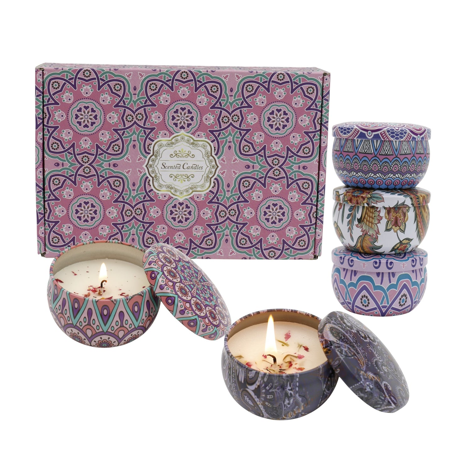 Bohemia 6pcs Fragrance Scented Candle AC5113-1 (3Pack)