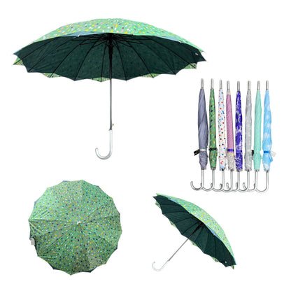 Double Layered Adults Floral 16 Panel Umbrella UM6011 (12PC)