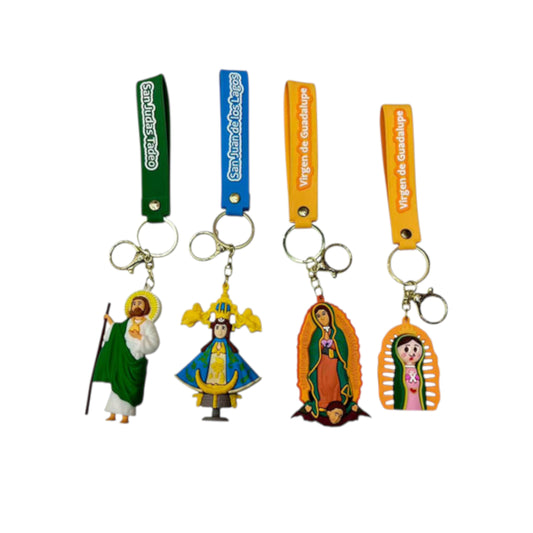 Jesus Santa Maria Religious Key Chain  KC5122-15 (12PC)