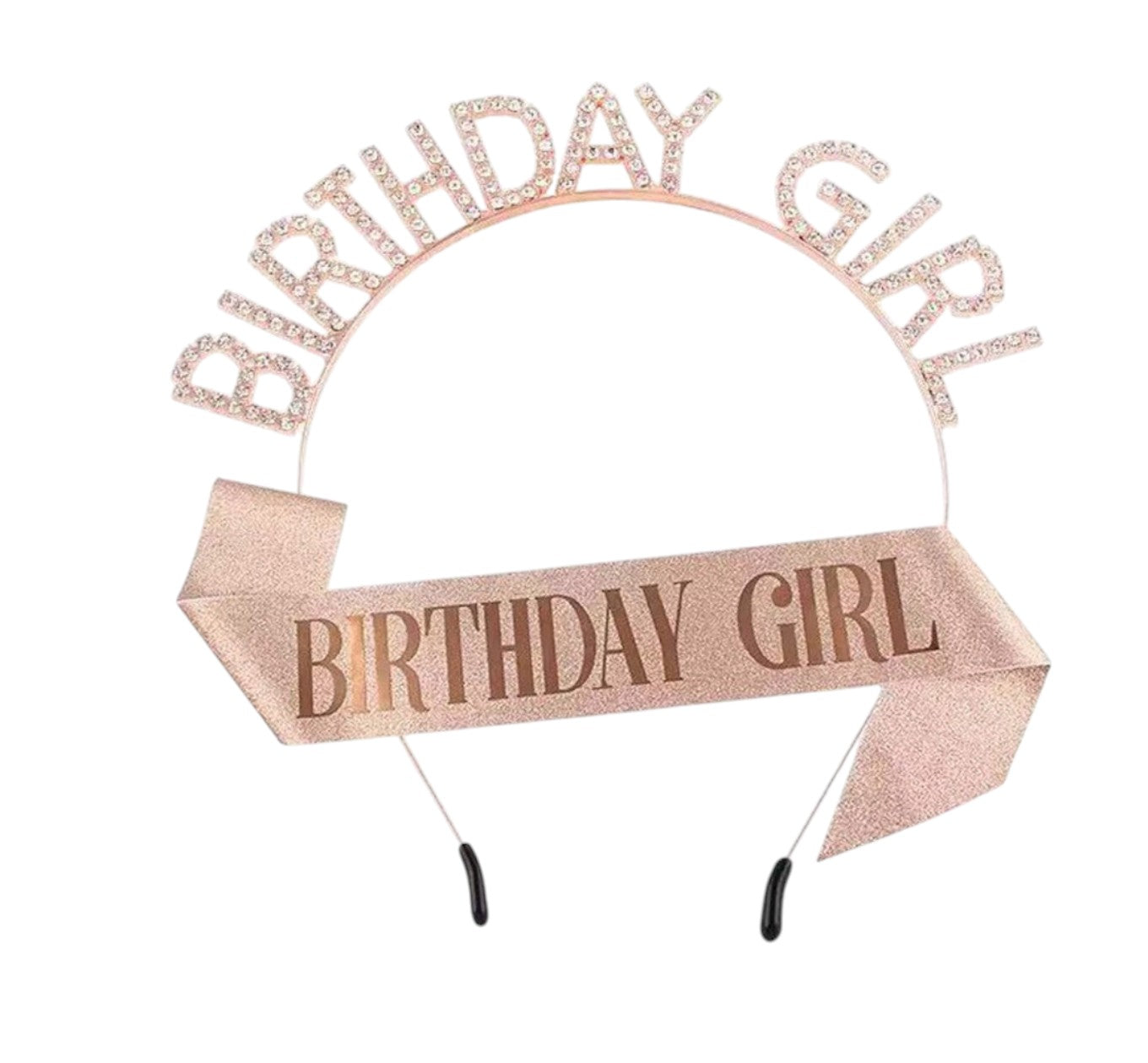 Birthday Girl  Tiara With Sash For Women BG5218-1 (3PC)