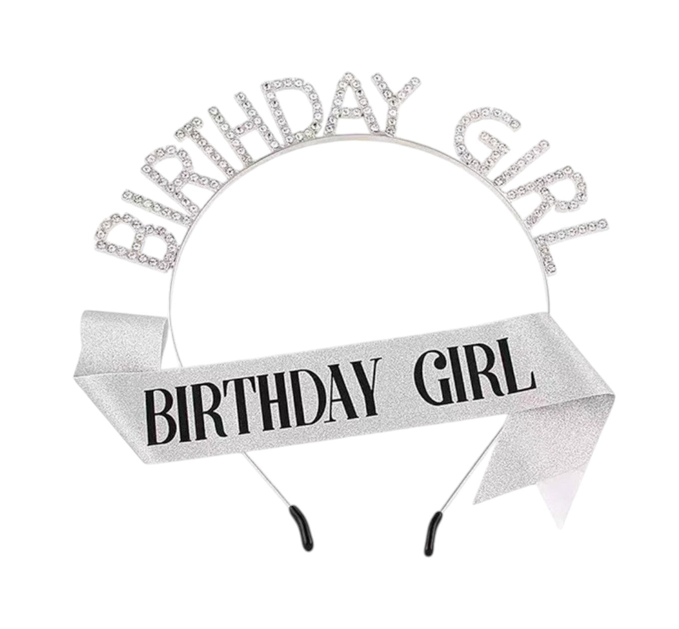 Birthday Girl  Tiara With Sash For Women BG5218-1 (3PC)