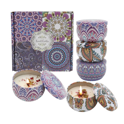 Bohemia 4pcs Fragrance Scented Candle AC5113-2 (3Pack)