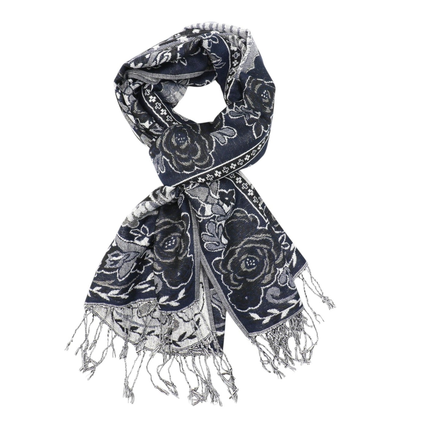 Metallic Pashmina Our Lady of Guadalupe SCF3719-28 (12PC)