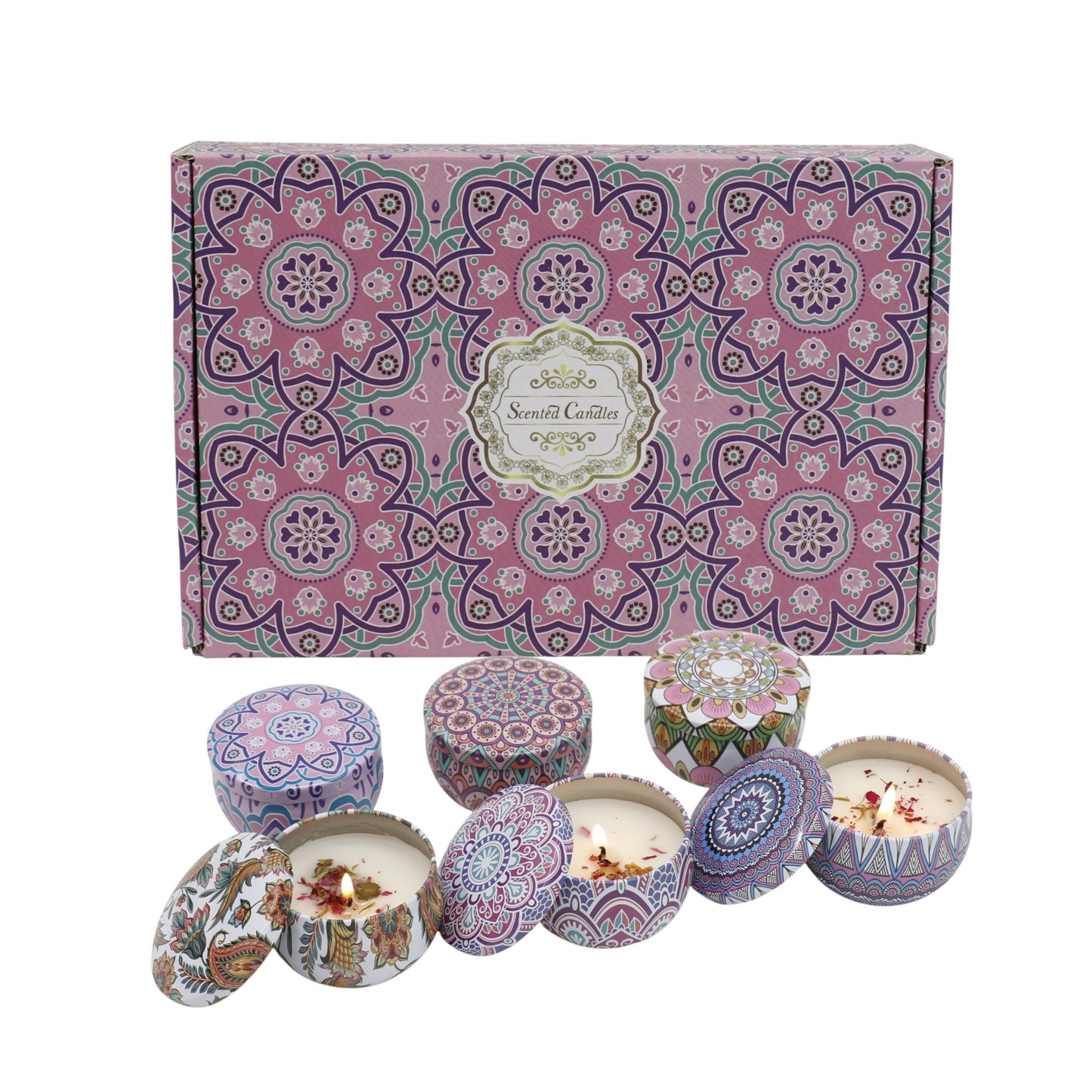 Bohemia 6pcs Fragrance Scented Candle AC5113-1 (3Pack)