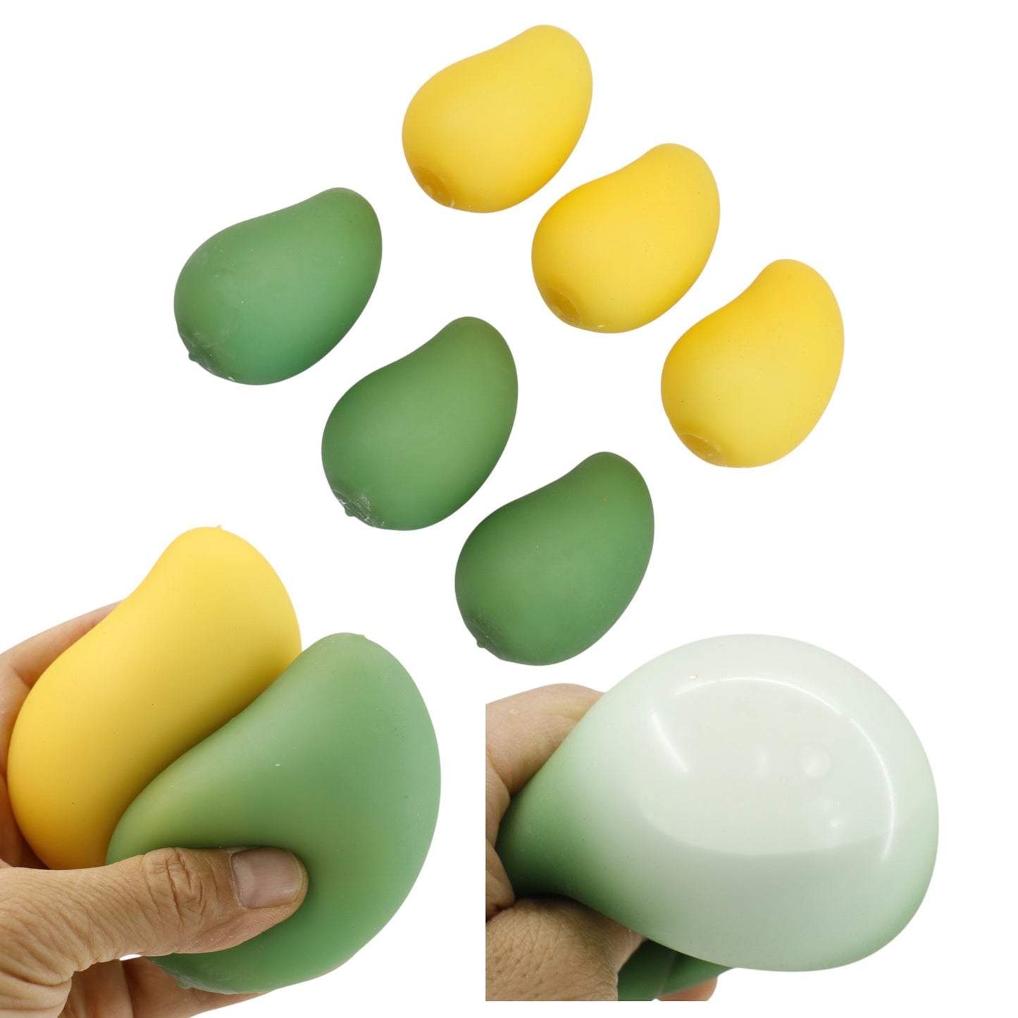 Avocado Flour Squishy Toy JT6608-3 (12PC)