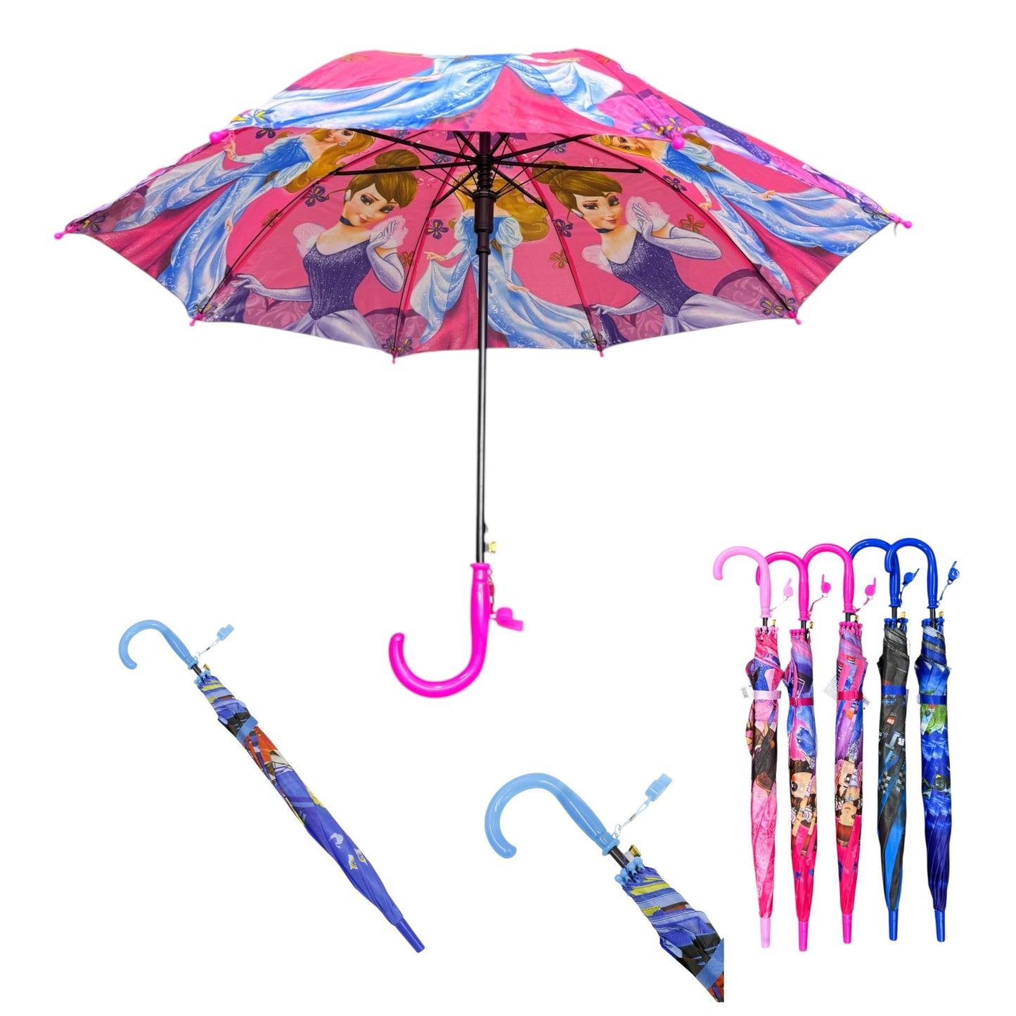 Kids Girls And Boys Auto Open-Fold Umbrella UM4512(12pc)