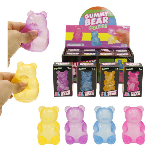 Gummy Bear Clear Colorful Squishy TY6327-18 (12PC)