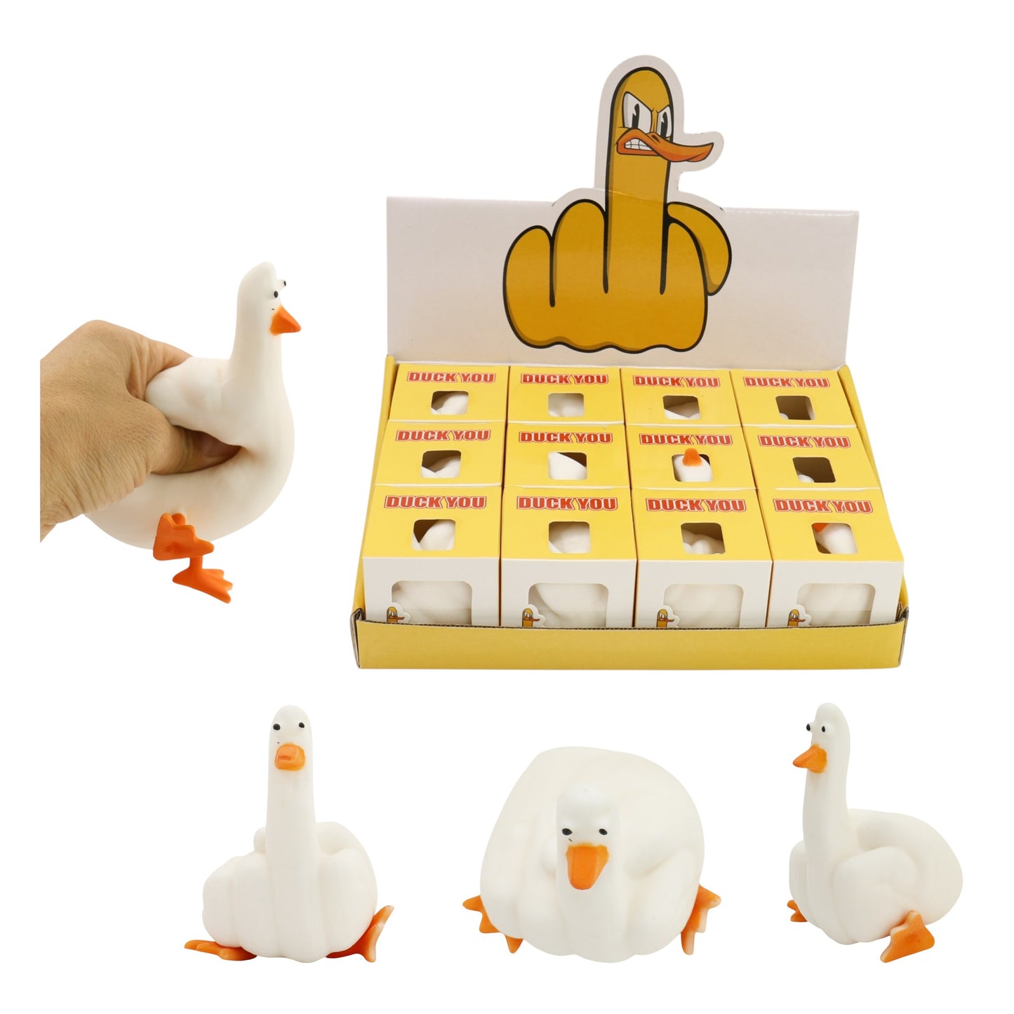 Animal Goose Flour Squishy Toy JT6602-3 (12PC)