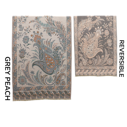 Cashmere Feel Winter Reversible Paisley Scarves SCF5726-51 (12PC)