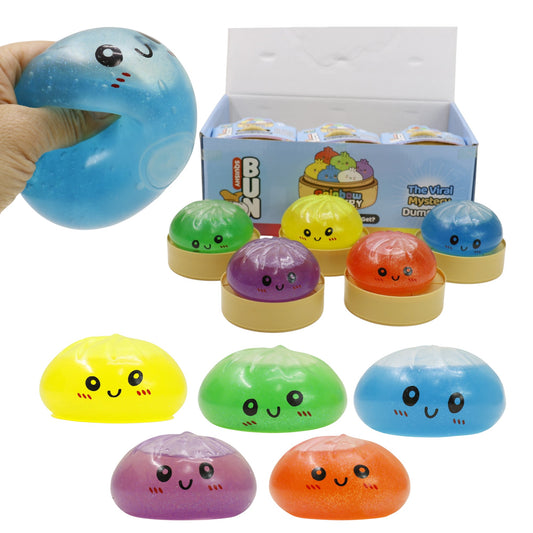 Glitter Jiggly Bun Squishy Dumpling SS417-10 (12PC)