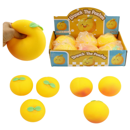 Jumbo Peach Flour Squishy Toy JT6608-9 (6PC)