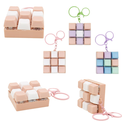 Colorful Keyboard Clicky Keycap Fidget Keychain  SS6426-1 (12)