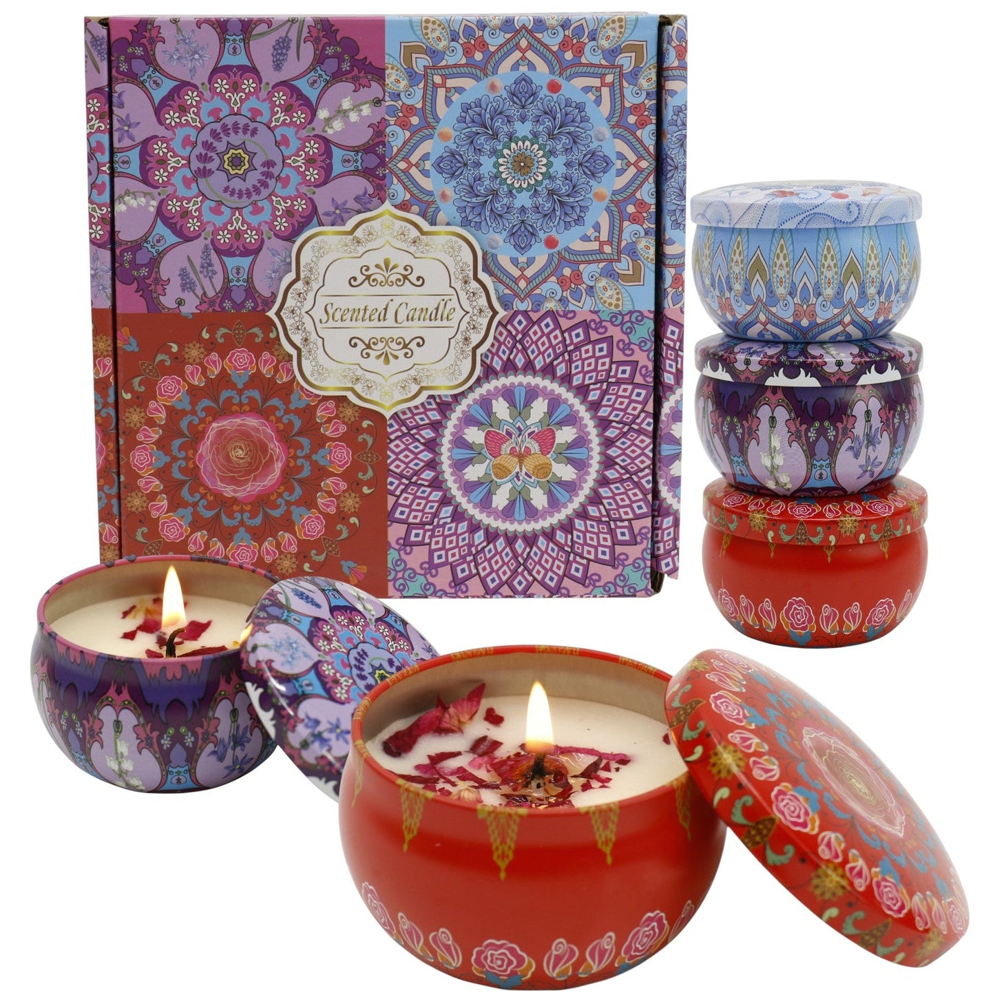 Bohemia 4pcs Fragrance Scented Candle SS51113-23 (3Pack)