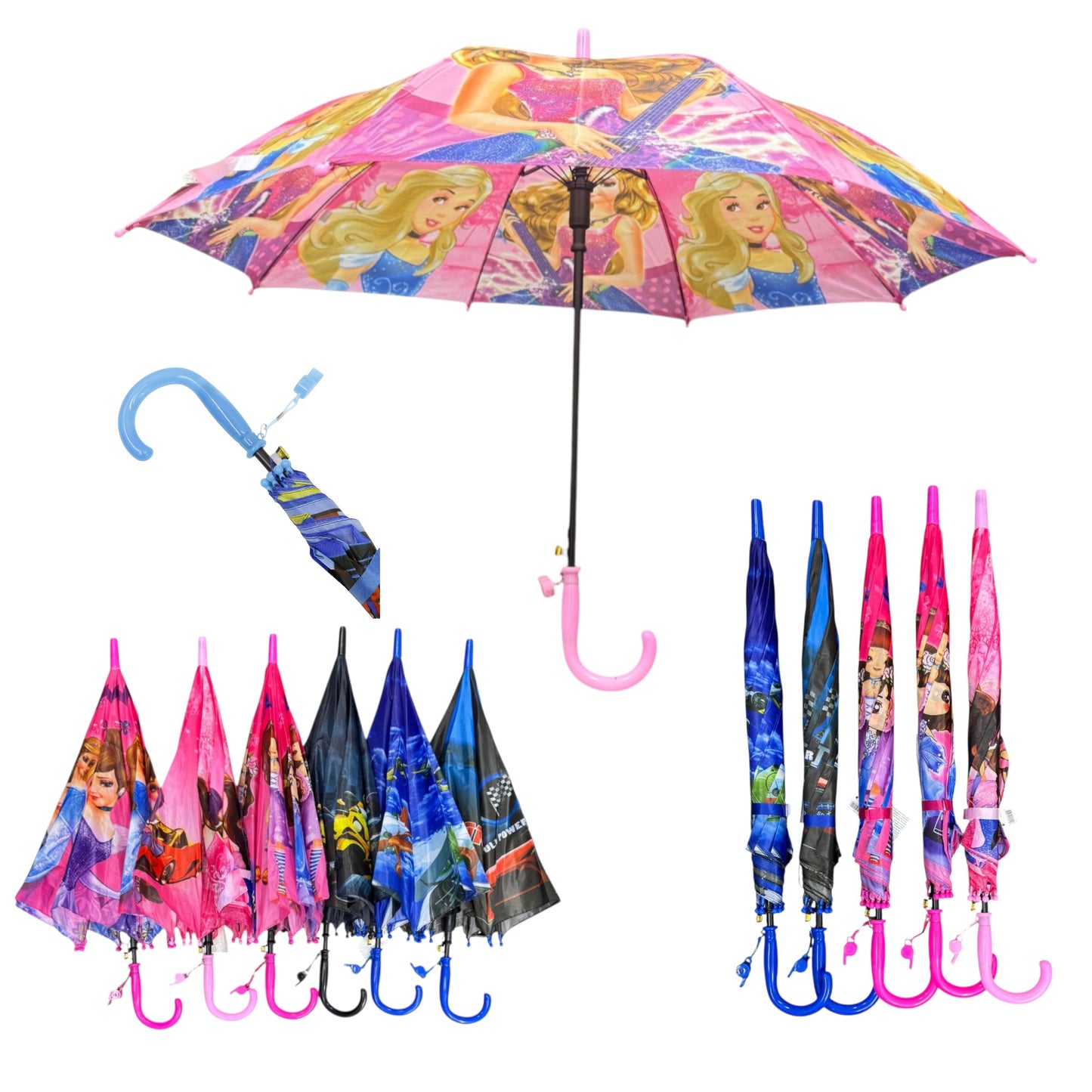 Kids Girls And Boys Auto Open-Fold Umbrella UM4512(12pc)