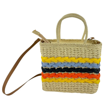 Rattan Beach Tote Shoulder Bag BG4225-1... (2pc)