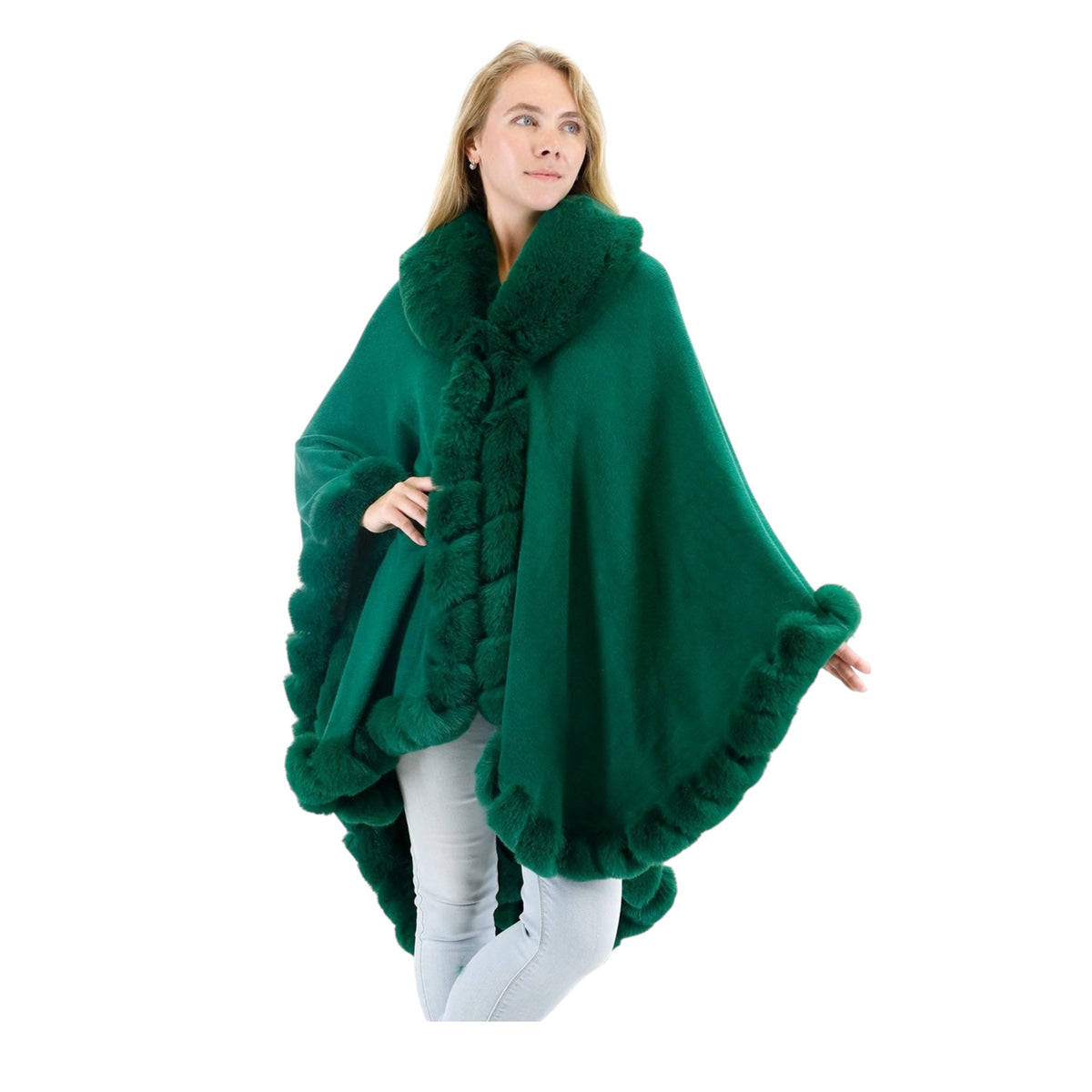 Solid Color Fur Shawl SW3719.. (2PC)