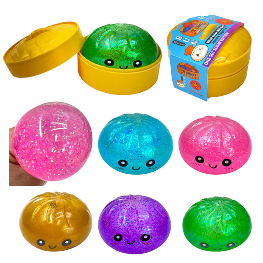 Glitter Squishy Dumpling Toy TR6531-2 (12PC)