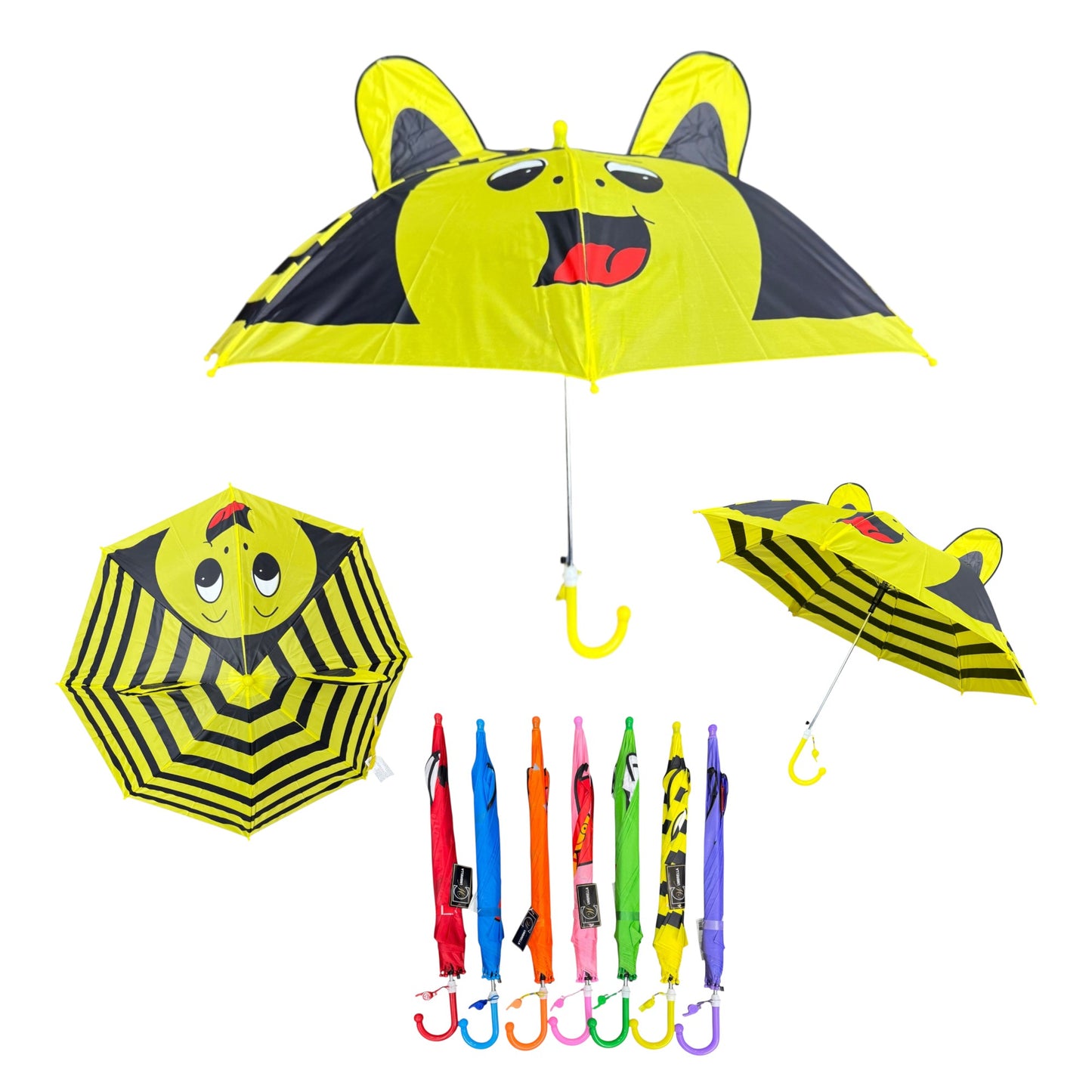 Kids Pointy Ear Animal Auto Open-Fold Umbrella UM4508 (12pc)