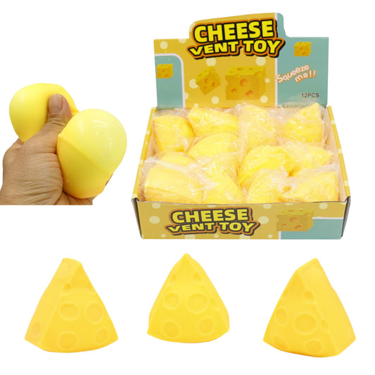 Viral Triangle Cheese Squishy Toy TR6419-1 (12PC)