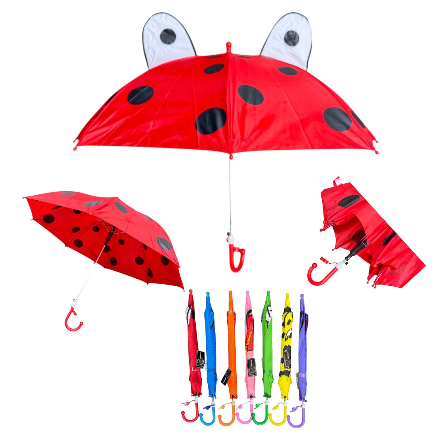 Kids Pointy Ear Animal Auto Open-Fold Umbrella UM4508 (12pc)