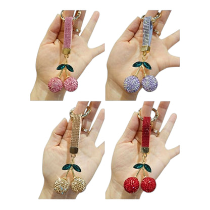 Cherry Rhinestone Keychain and Bag Charm JK6228-3 (12)