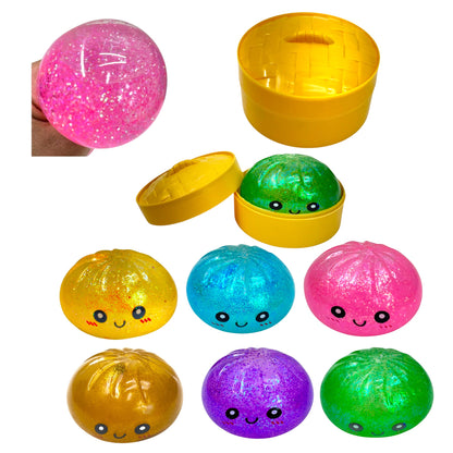 Glitter Squishy Dumpling Toy TR6531-2 (12PC)