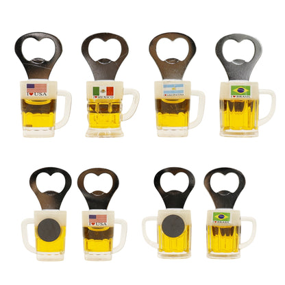 Mini Beer Mug Bottle Opener with Magnetic BO723-1. (12PC)