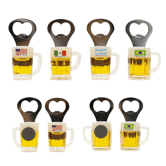 Mini Beer Mug Bottle Opener with Magnetic BO723-1. (12PC)
