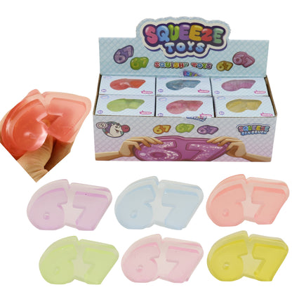 67 Silicon Squishy Toy JT6427-7 (12PC)