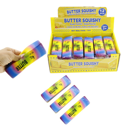 Marbled Rainbow Salted Squishy Butter Toy JT6603-9 (12PC)