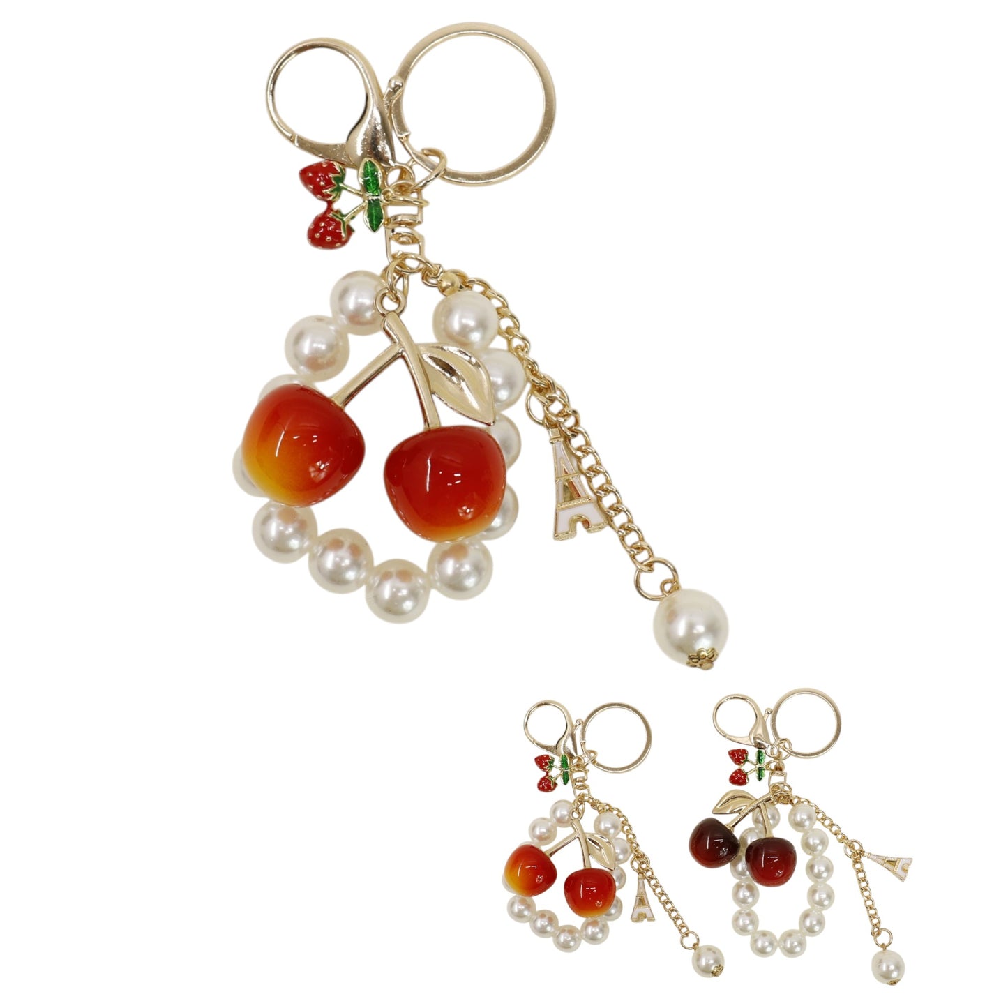Cherry With Peal Keychain and Bag Charm JK6416-15 (12)