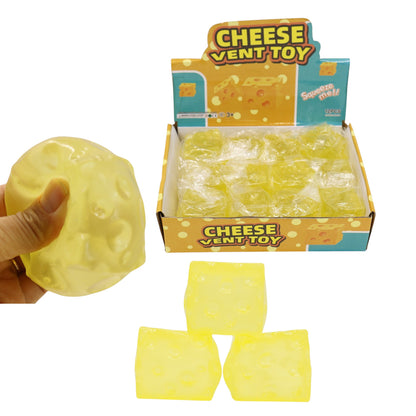 Cube Cheese Vent Squishy Toy TR6520-1 (12PC)